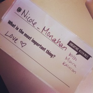 NY Creative Mornings Nametag