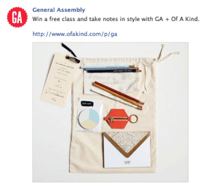 General Assembly + OfAKind Facebook Contest