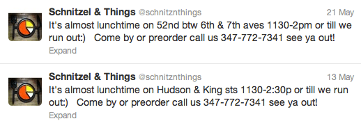 Schnitzel & Things Food Truck Twitter