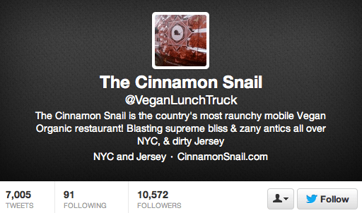 The Cinnamon Snail Twitter Account